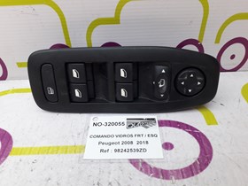 Comando de Vidros Frt / Esq Peugeot 2008  Cv de 2018 - Ref OEM :  98242539ZD